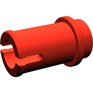 Lego pin 1/2, červená (4274 RED)